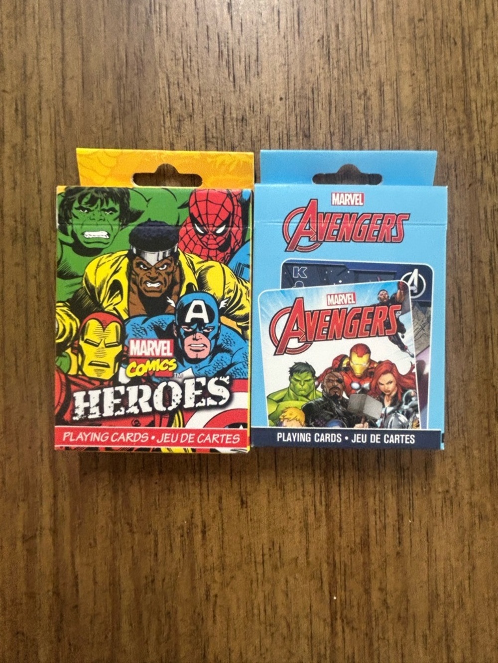 NEW Marvel Avengers & Marvel Comics Heroes Playing Cards
